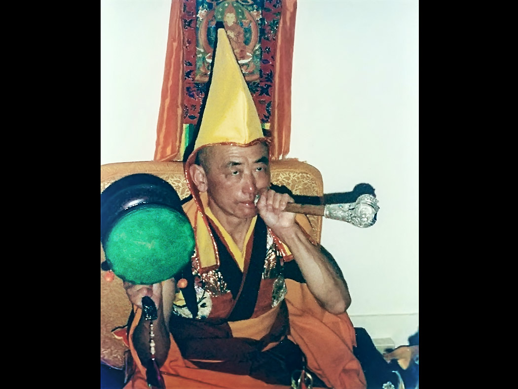 A friend of the Dalai Lama with dunce cap